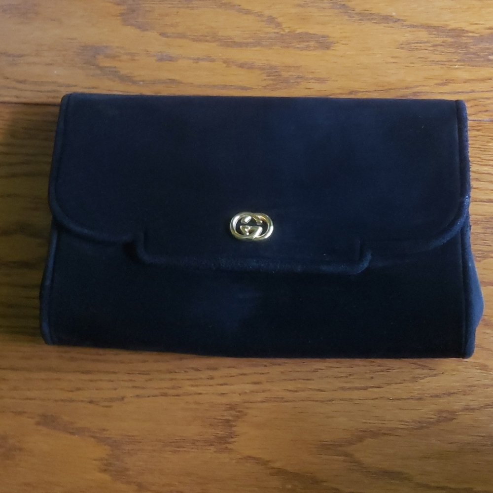 Vintage Gucci Velvet Clutch/ Party Bag